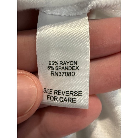 Cato 18 20 White Paisley Print Raglan Sleeve Ruffle Hem Tunic Top - Picture 9 of 11